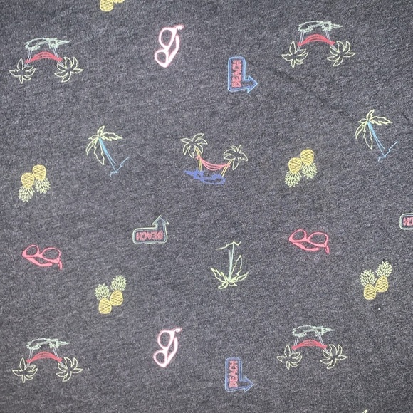 Aeropostale‎ men’s beach print crew neck tshirt size xl EUC - Picture 3 of 3